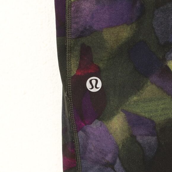 LULULEMON Speed Up Tight 4 Aura Dark Chrome Multi Run Train Pant EUC B84 - Picture 4 of 5